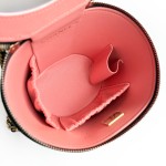 Chanel Vanity Case Round Bag in Quilted Patent Leather